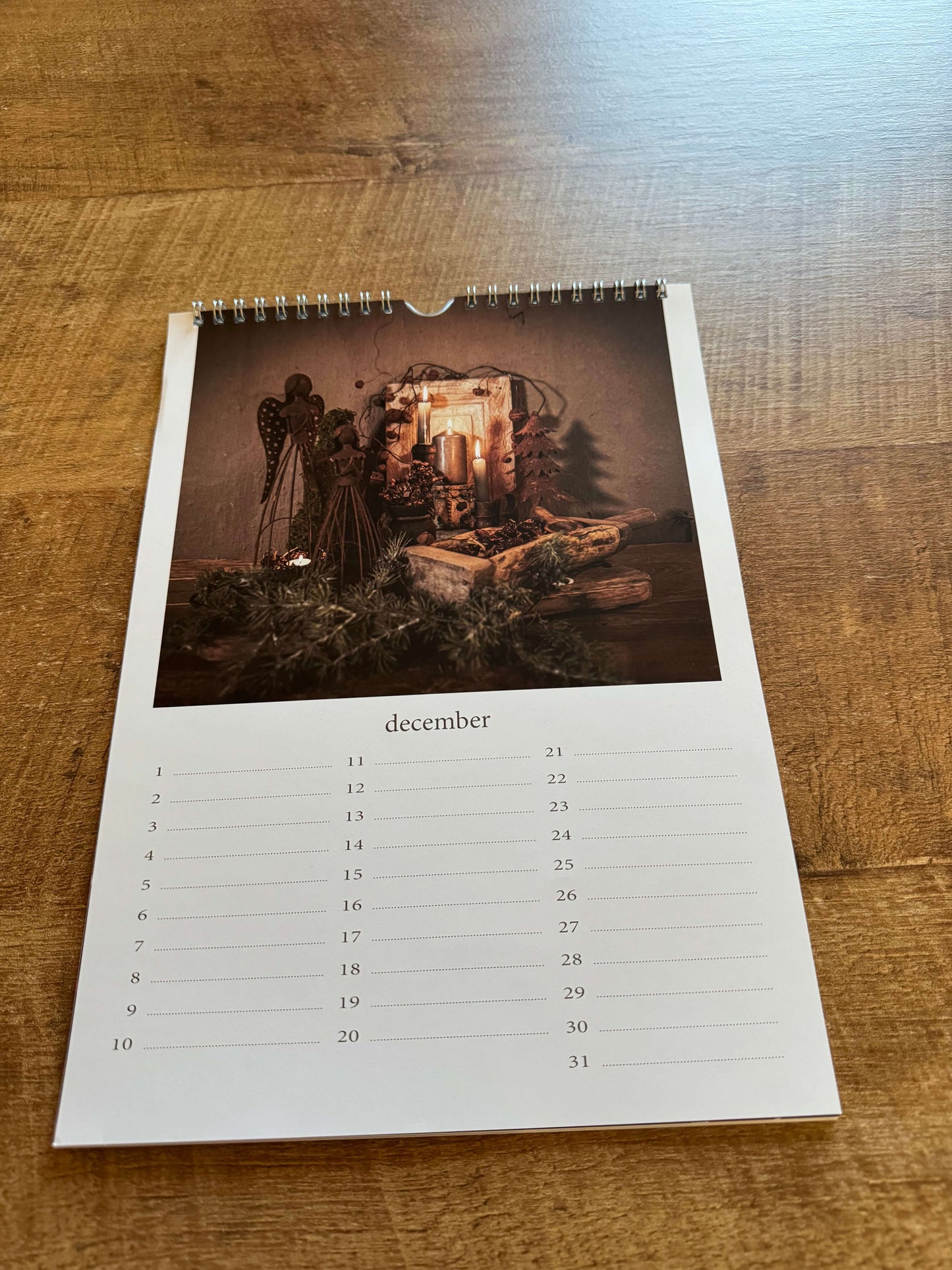 Verjaardag kalender - Landelijk, stoer en sober