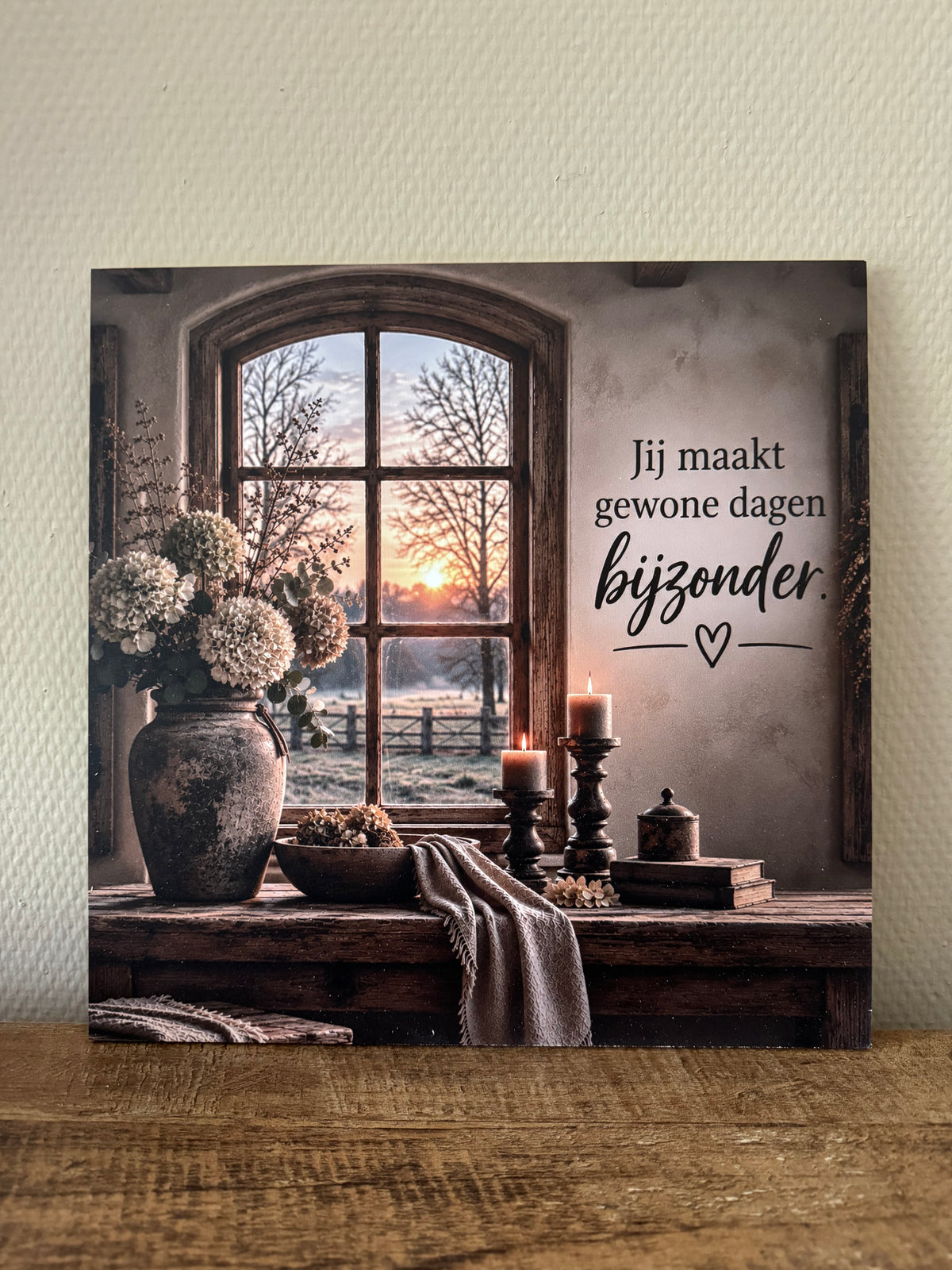 Muurbord hout 30x30