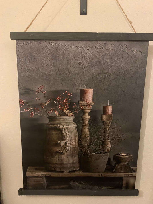 Wanddoek - landelijk, stoer en sober wanddecoratie