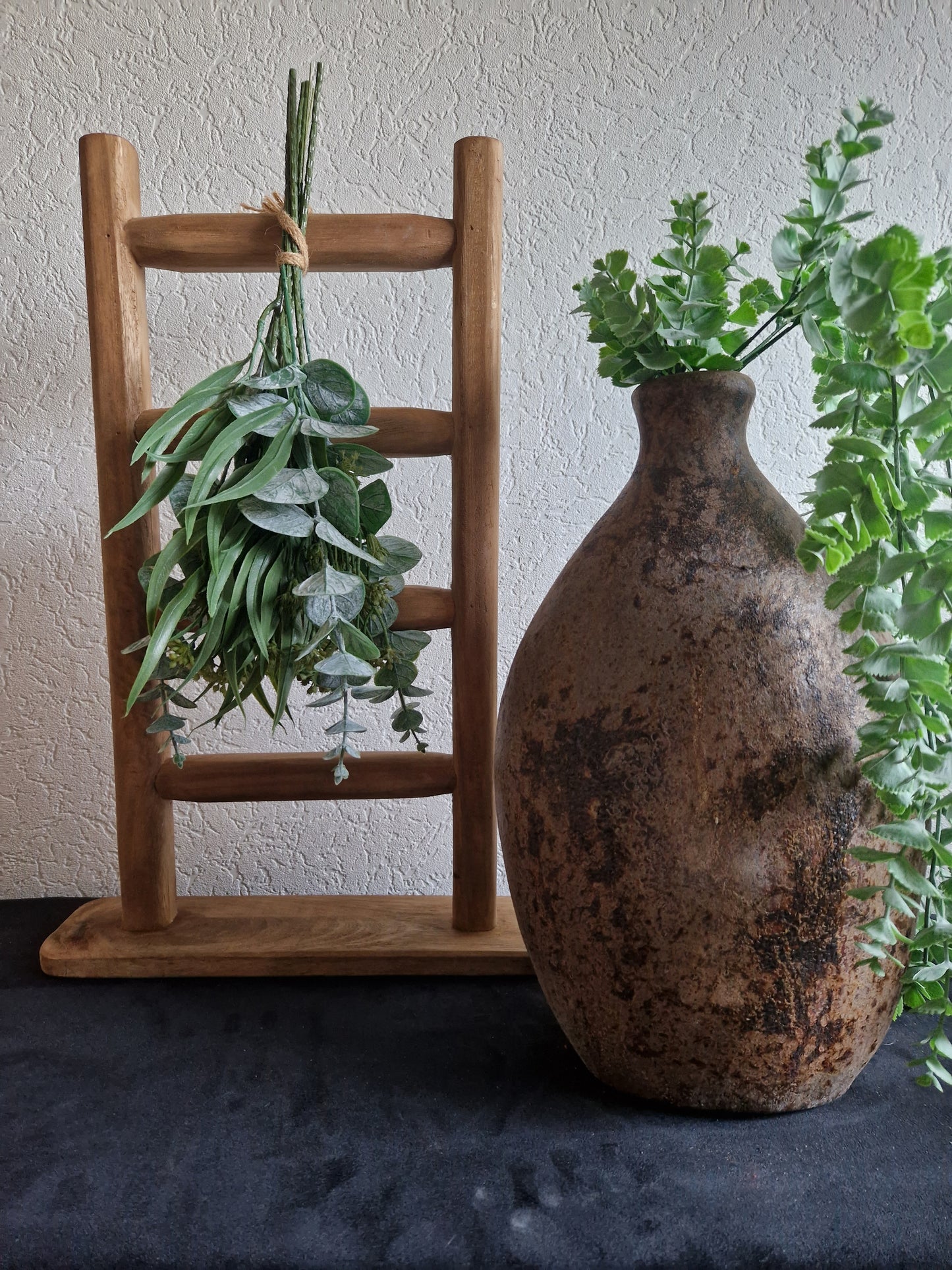 Stenen vaas ovaal (Brown) - Landelijke woondecoratie