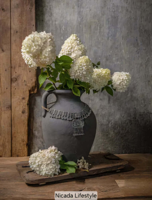 Doek in houten lijst