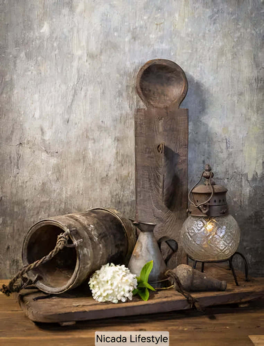 Doek in houten lijst