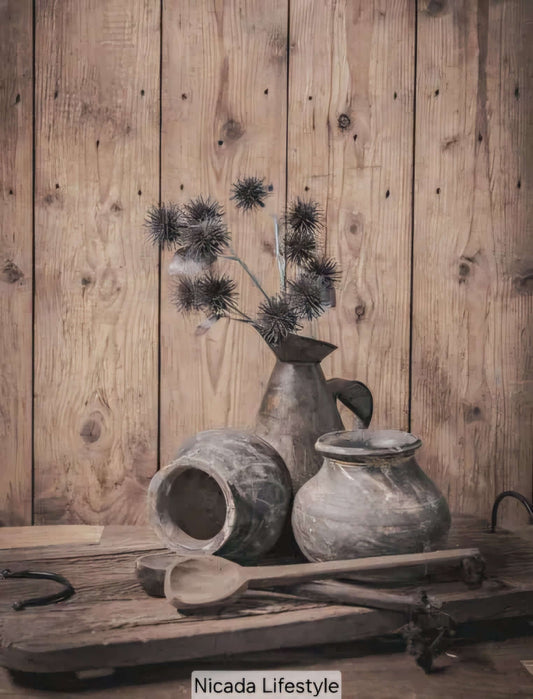 Doek in houten lijst