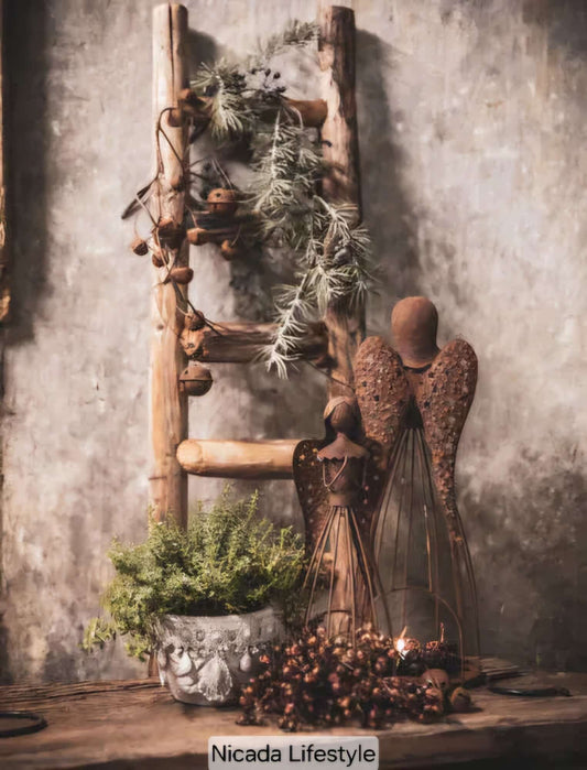 Doek in houten lijst