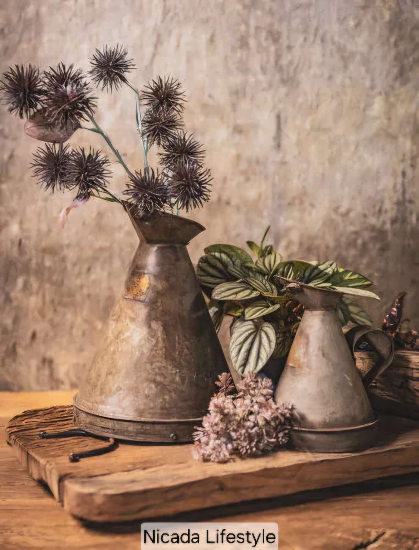 Doek in houten lijst