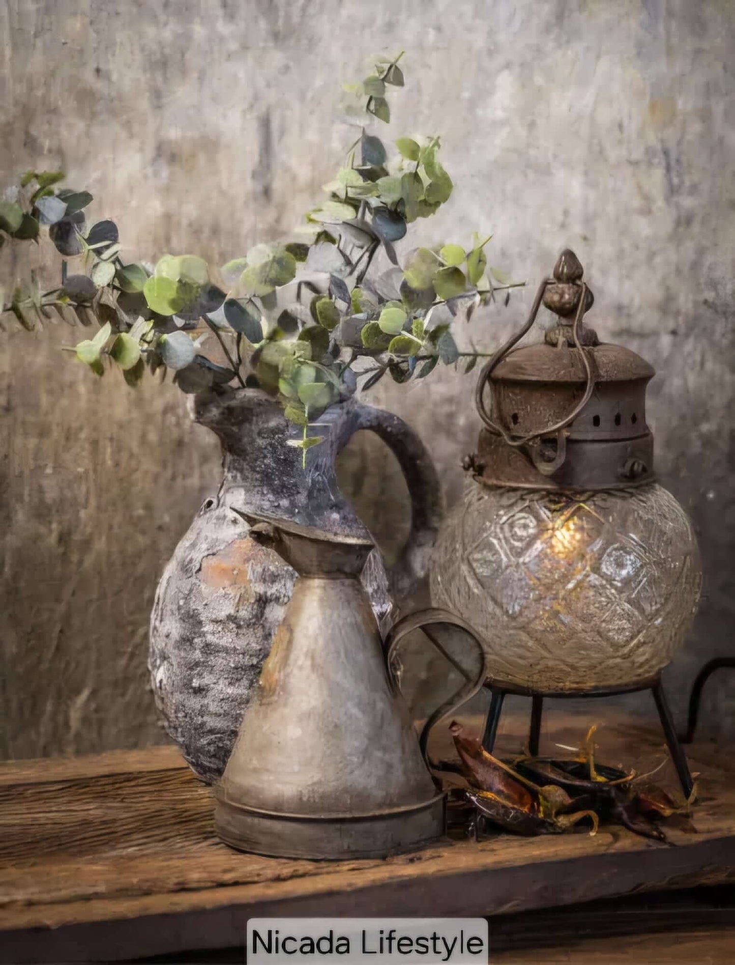 Doek in houten lijst