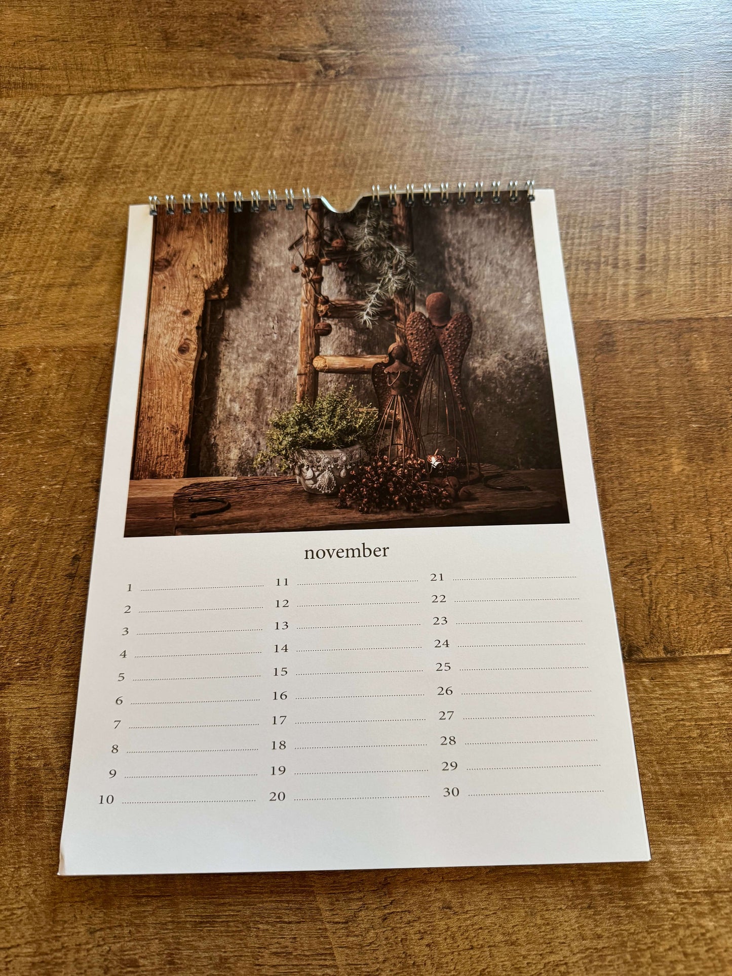 Verjaardag kalender - Landelijk, stoer en sober