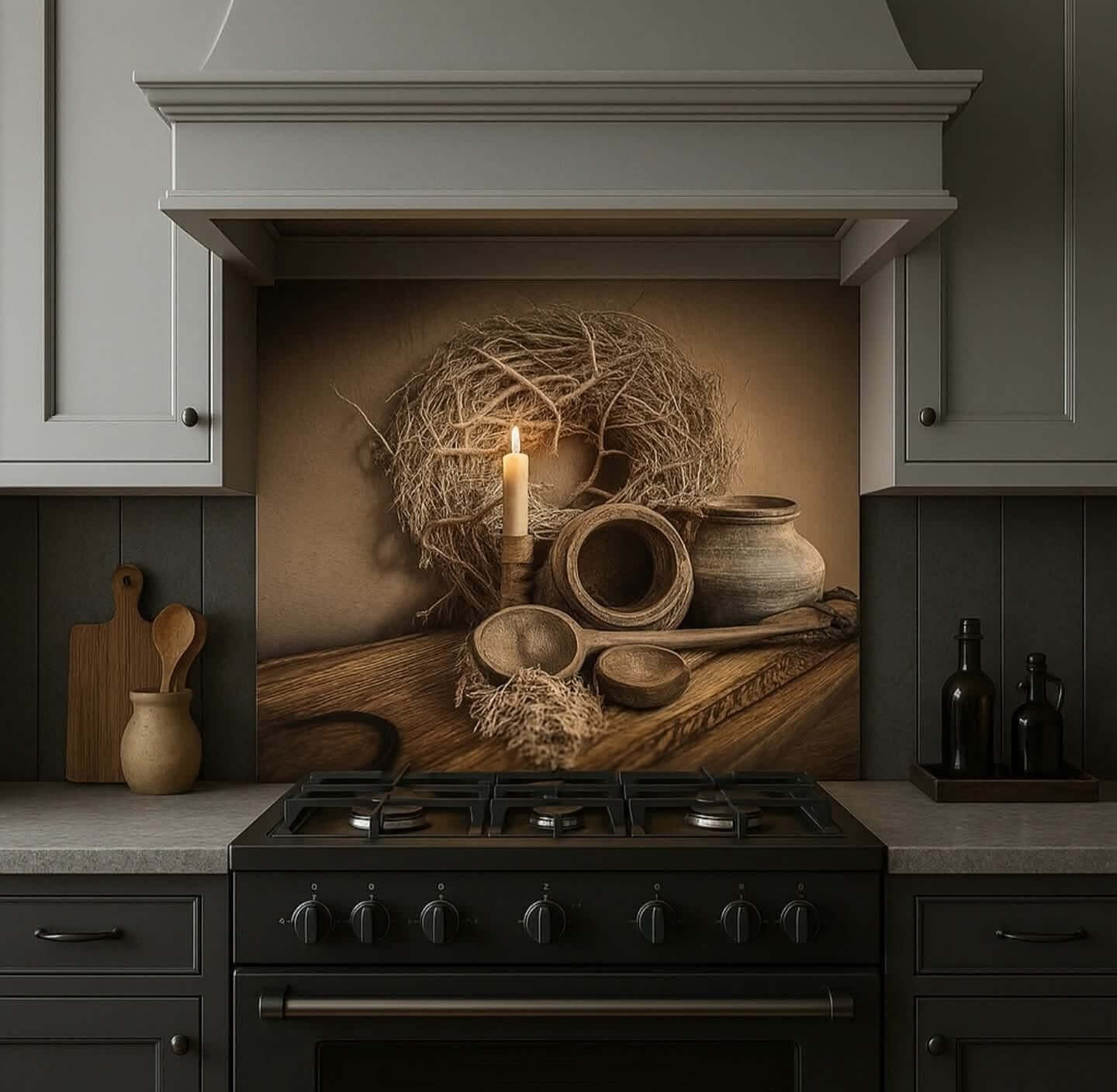 Spatscherm 80x60cm - Landelijk, stoer en sober woondecoratie