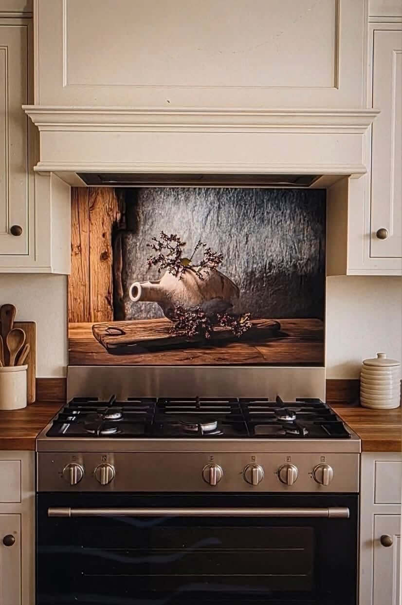 Spatscherm 80x60cm - Landelijk, stoer en sober woondecoratie