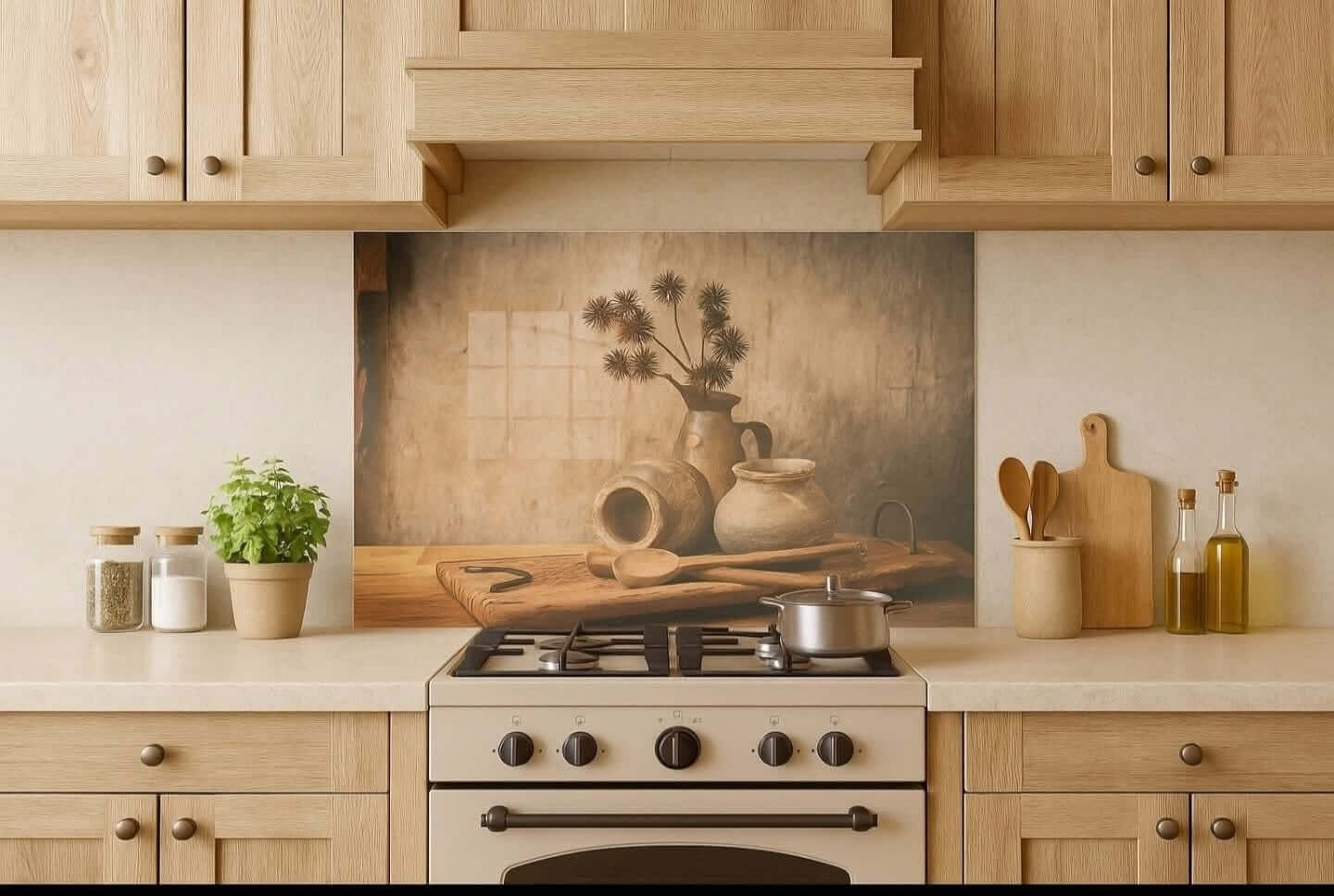 Spatscherm 80x60cm - Landelijk, stoer en sober woondecoratie