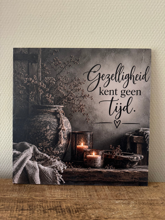Muurbord hout 30x30