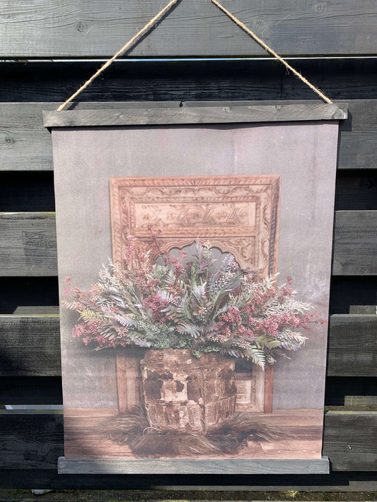 Wanddoek - landelijk, stoer en sobere wanddecoratie