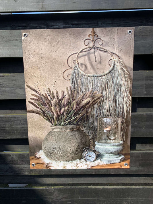 Tuinposter met een landelijk, stoer en sobere afbeelding - Landelijke wanddecoratie